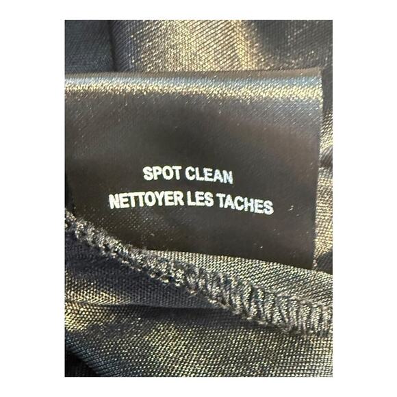 NEW Badgley Mischka Women’s Size 4 Black Trapeze Dress with Beaded Trim‎ NWOT - Picture 6 of 8